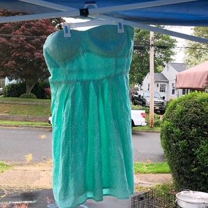 Strapless cupped minidress